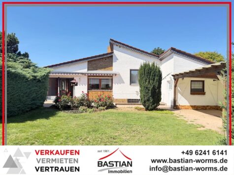 Architektur-Statement: Split-Level-Haus mit Pultdach – Garten – Garage – „In den Lüssen“!, 67549 Worms, Bungalow