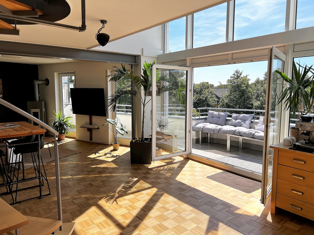 Blick auf die Terrasse