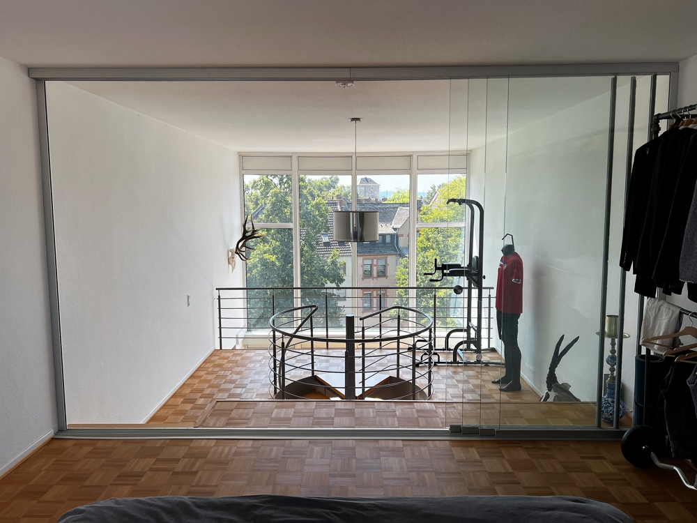 Blick vom Schlafraum