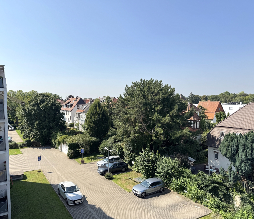 Blick vom Balkon
