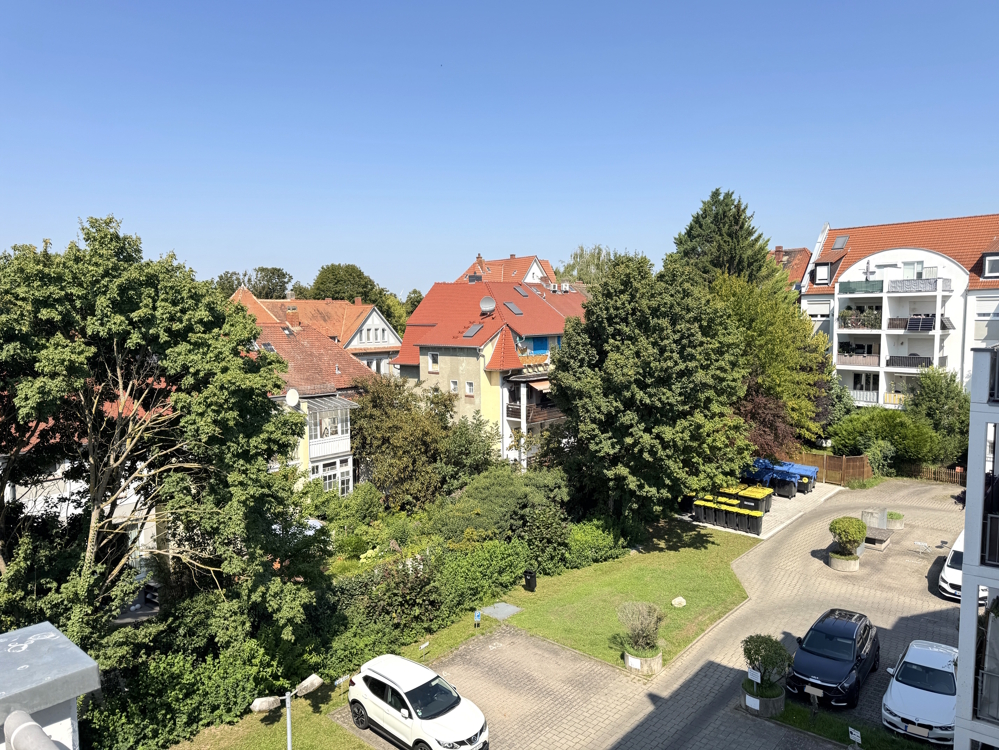 Blick vom Balkon
