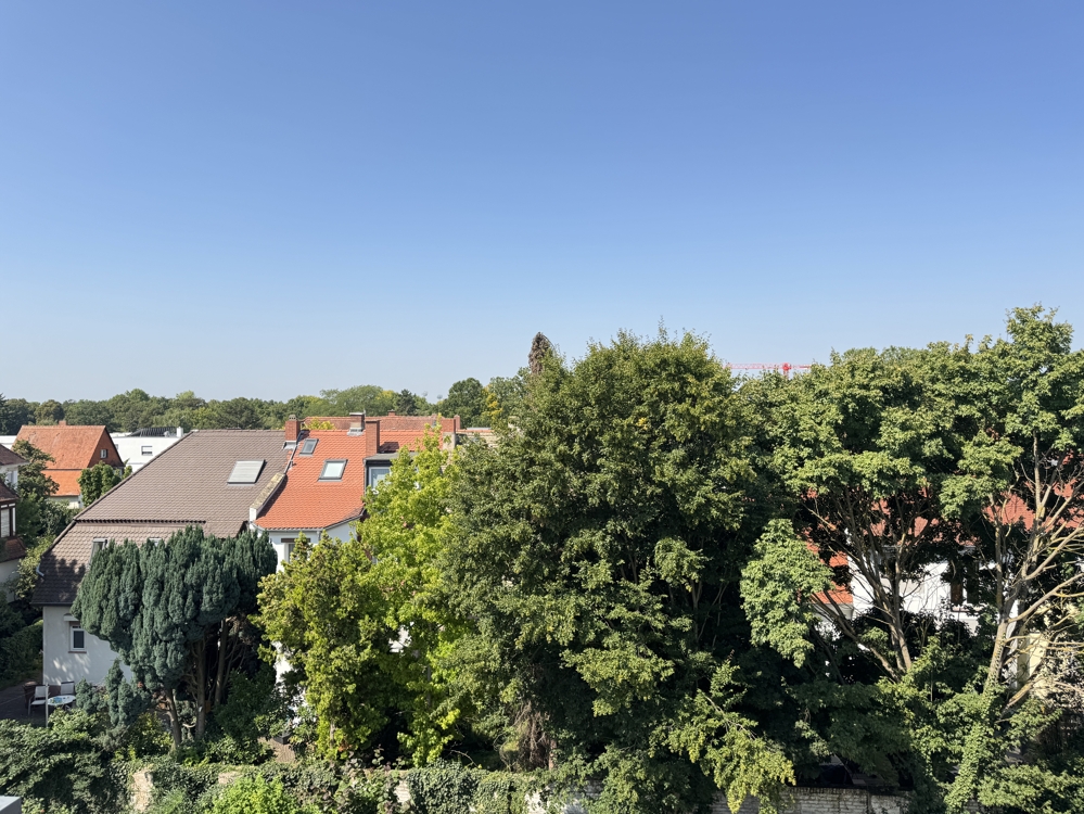 Blick vom Balkon
