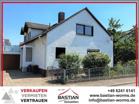 Tausendsassa: Zweifamilienhaus – Garage – Garten – ruhige, grüne Lage – Pfeddersheim!, 67551 Worms / Pfeddersheim, Zweifamilienhaus