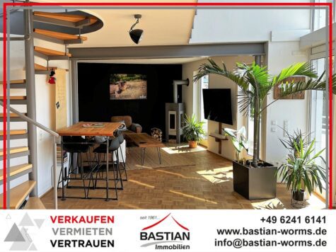 Have a look! Extravagante Penthouse-Maisonette m. Ausblick – Terrasse – Garage – Innenstadt!, 67547 Worms, Maisonettewohnung